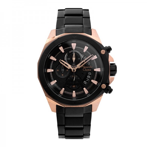 Alexandre Christie AC 6651 Rosegold Black MCBBRBA